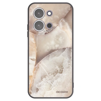 Picasee Μαύρη θήκη σιλικόνης για Xiaomi Redmi 15C 5G - Cream marble