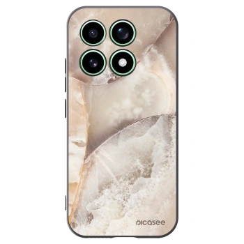 Picasee Μαύρη θήκη σιλικόνης για Xiaomi 17 - Cream marble