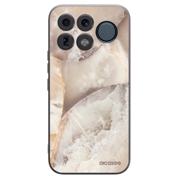 Picasee Μαύρη θήκη σιλικόνης για Xiaomi Poco F8 Ultra - Cream marble