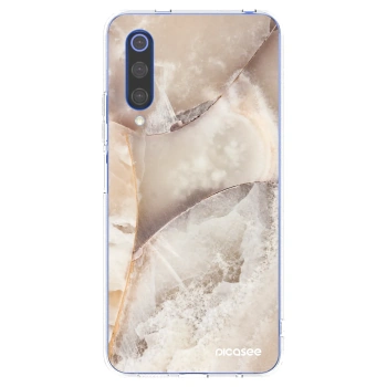 Picasee διαφανής θήκη σιλικόνης Xiaomi Mi 9 SE - Cream marble
