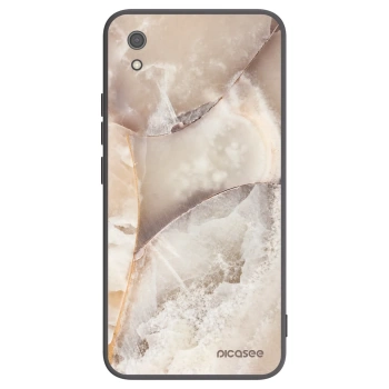 Picasee Μαύρη θήκη σιλικόνης για Xiaomi Redmi 7A - Cream marble
