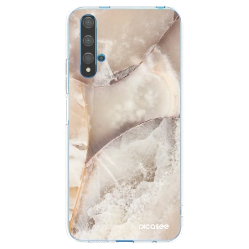 Picasee διαφανής θήκη σιλικόνης Huawei Nova 5T - Cream marble