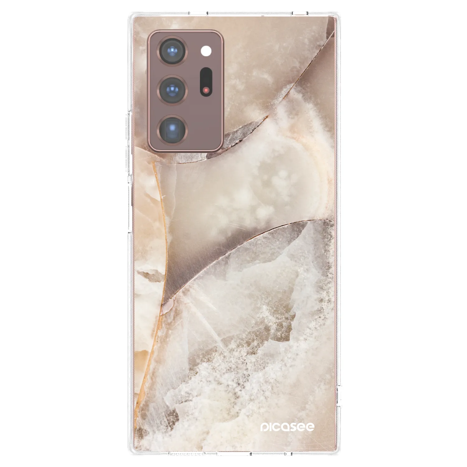 Picasee διαφανής θήκη σιλικόνης Samsung Galaxy Note 20 Ultra - Cream marble