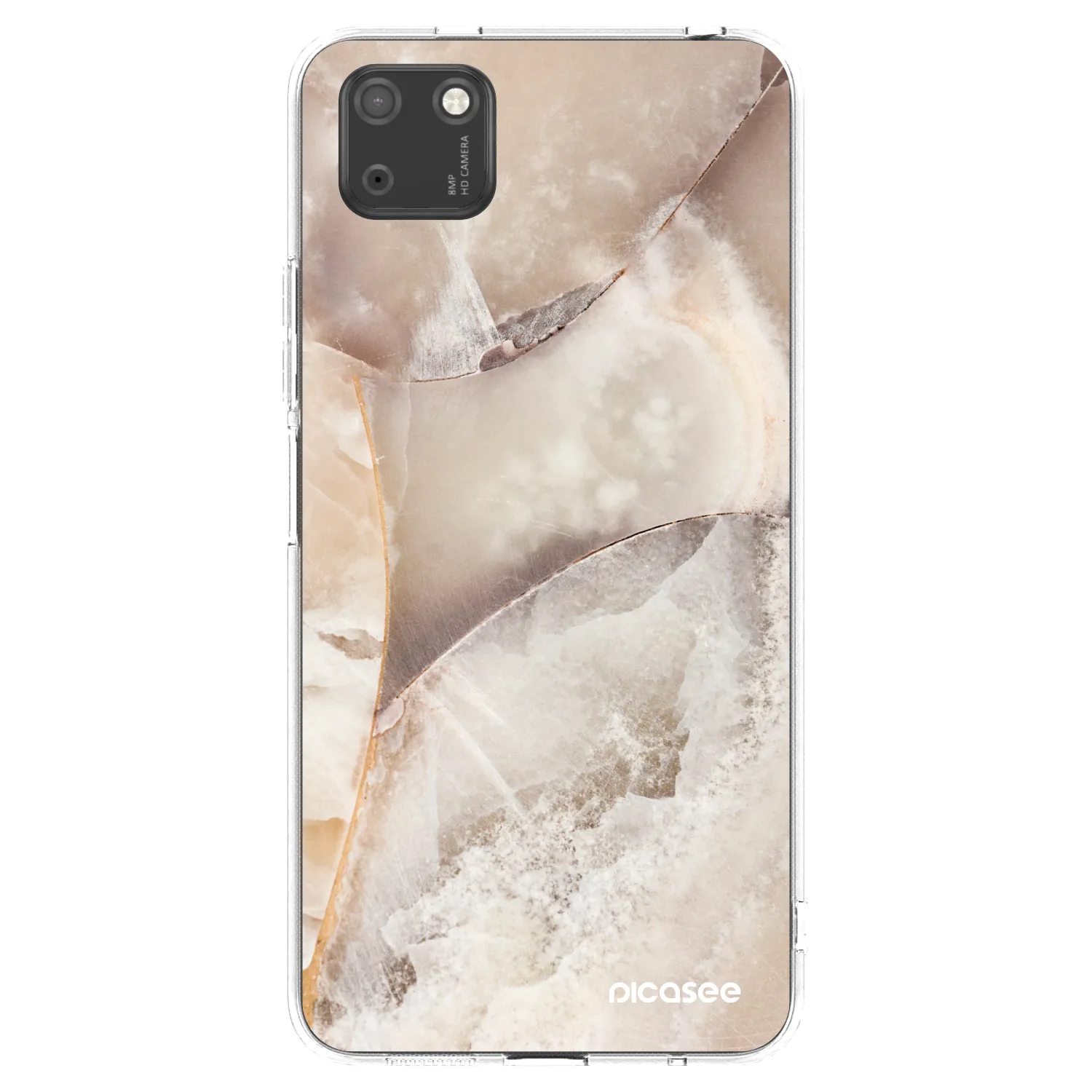 Picasee διαφανής θήκη σιλικόνης Huawei Y5P - Cream marble