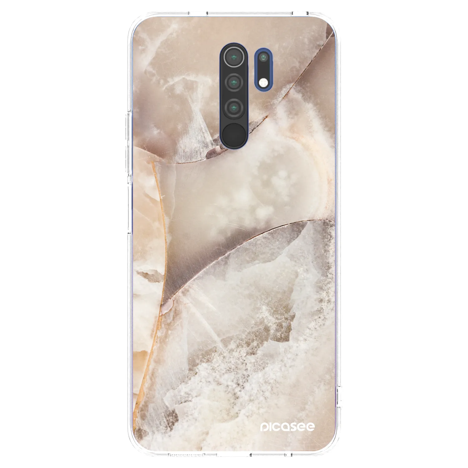 Picasee διαφανής θήκη σιλικόνης Xiaomi Redmi 9 - Cream marble