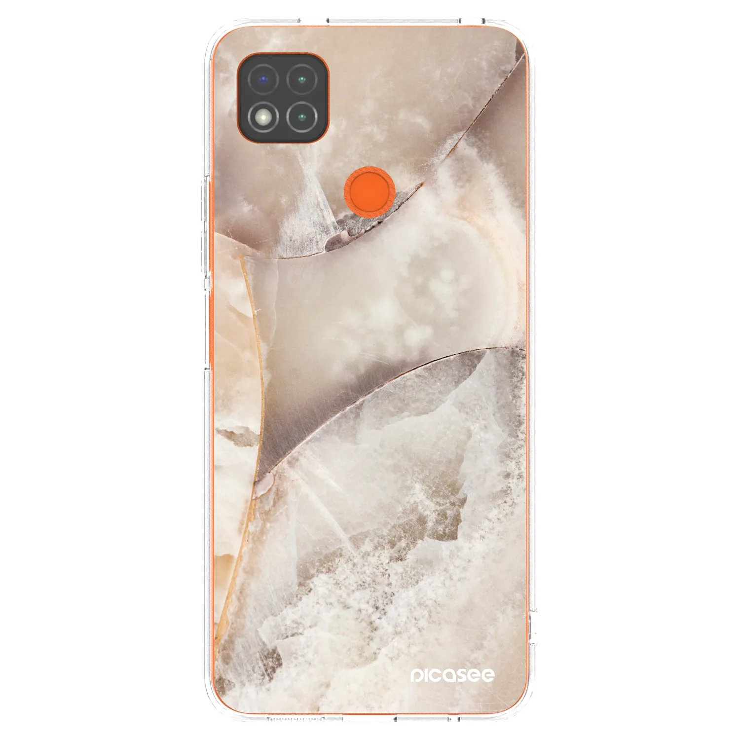 Picasee διαφανής θήκη σιλικόνης Xiaomi Redmi 9C - Cream marble