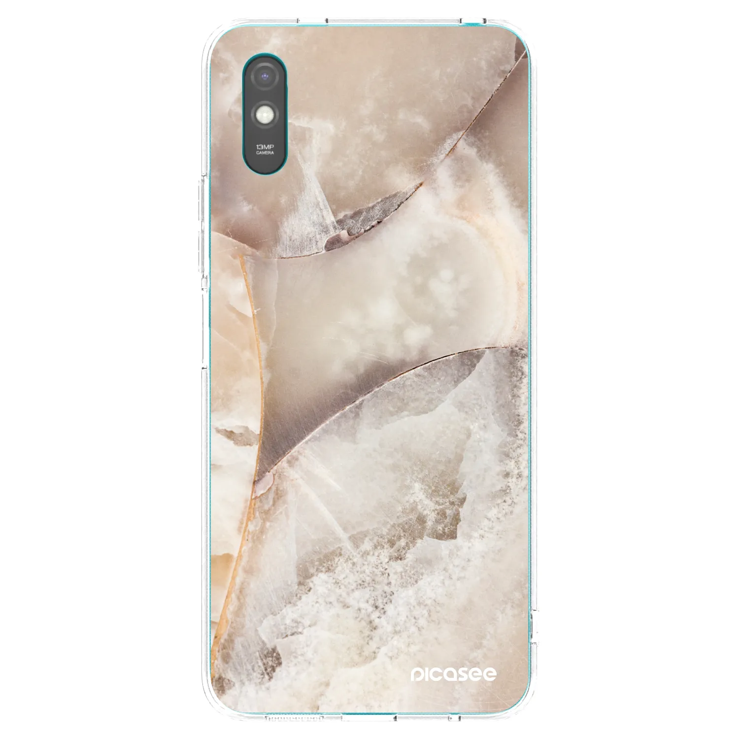 Picasee διαφανής θήκη σιλικόνης Xiaomi Redmi 9A - Cream marble