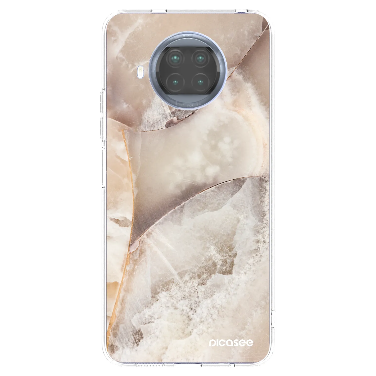 Picasee διαφανής θήκη σιλικόνης Xiaomi Mi 10T Lite - Cream marble