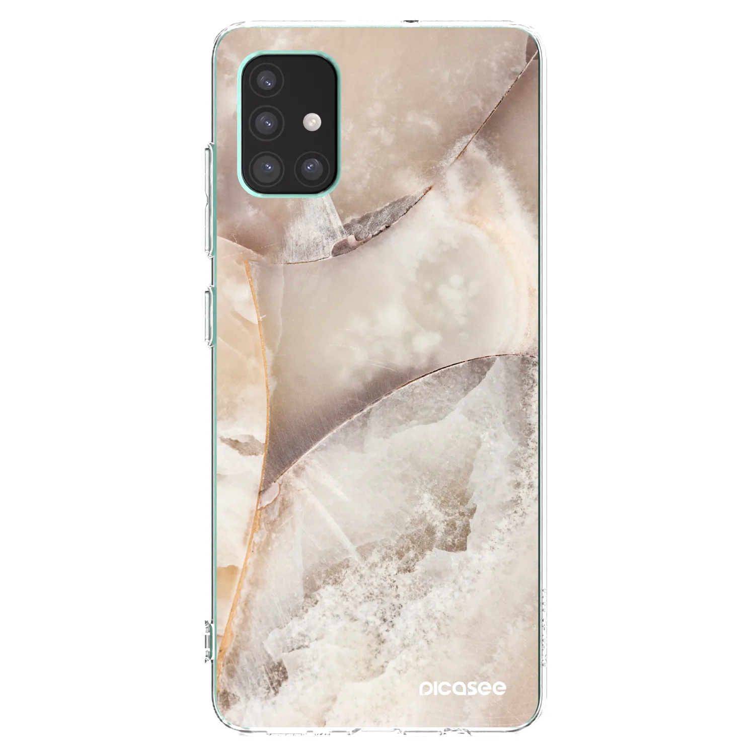 Picasee διαφανής θήκη σιλικόνης Samsung Galaxy M51 M515F - Cream marble