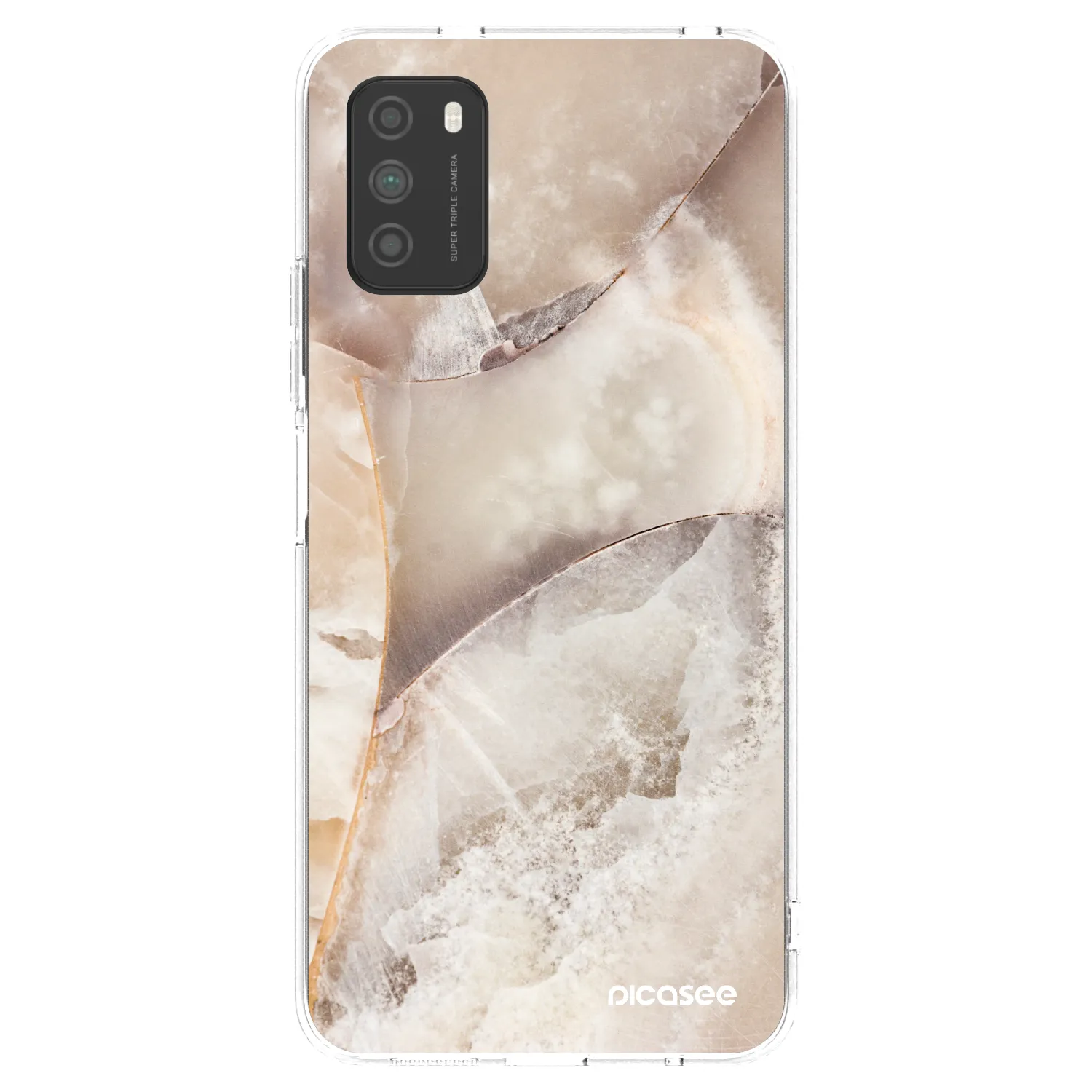 Picasee διαφανής θήκη σιλικόνης Xiaomi Poco M3 - Cream marble