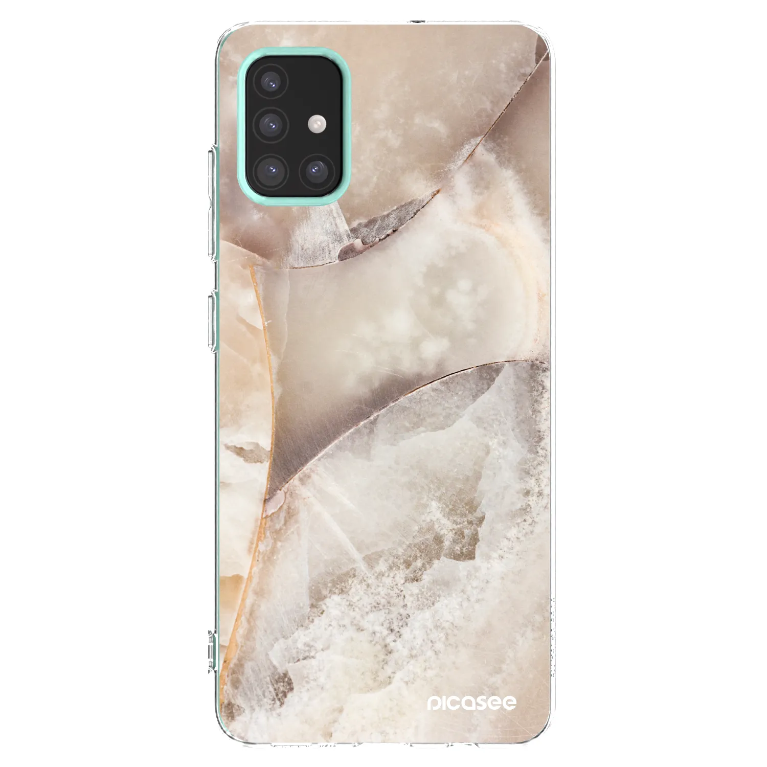 Picasee διαφανής θήκη σιλικόνης Samsung Galaxy M31s - Cream marble
