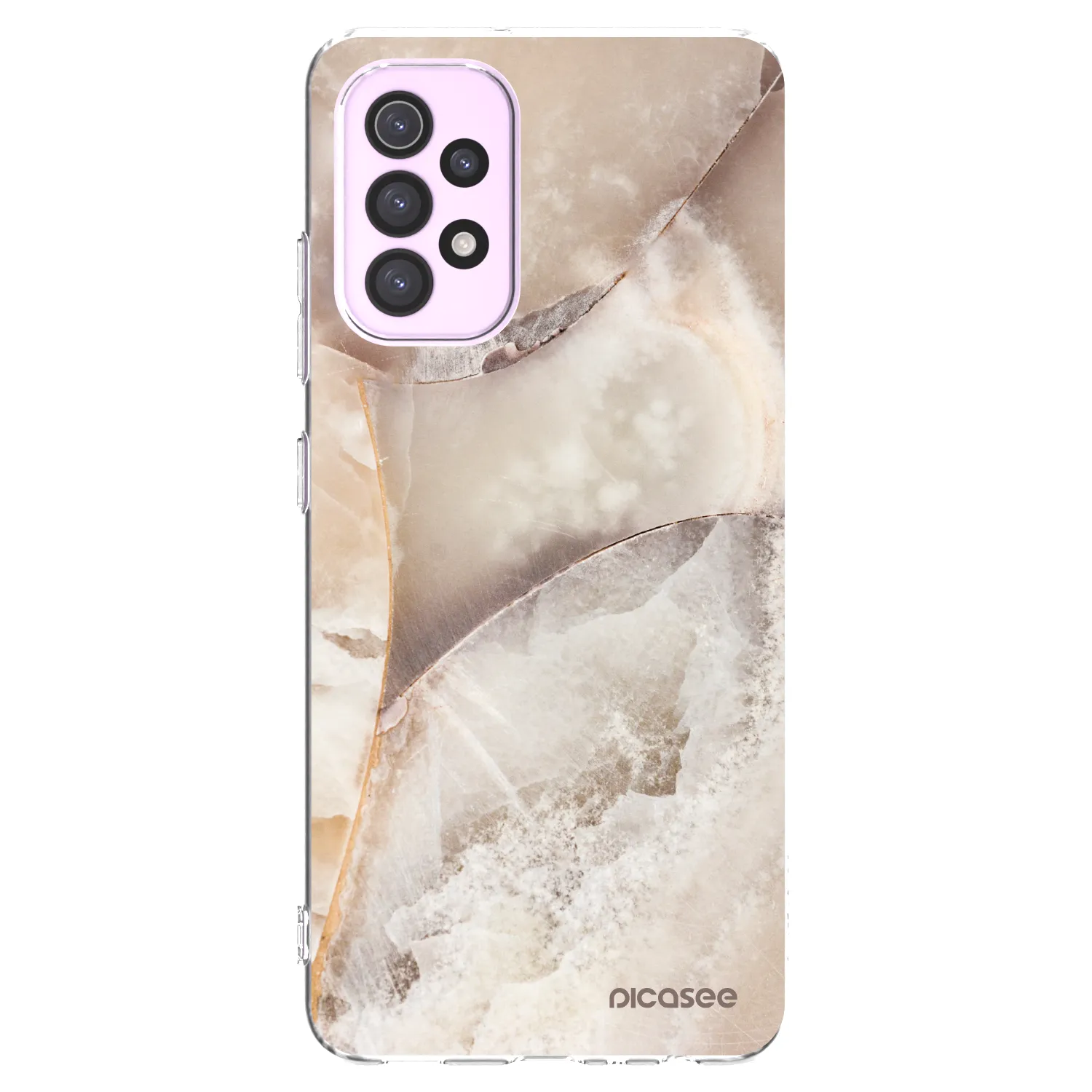 Picasee διαφανής θήκη σιλικόνης Samsung Galaxy A32 5G A326B - Cream marble