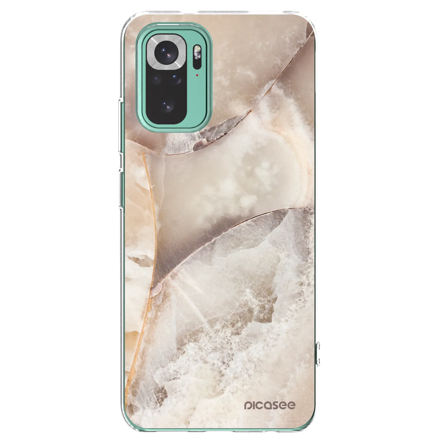 Picasee διαφανής θήκη σιλικόνης Xiaomi Redmi Note 10 Pro - Cream marble