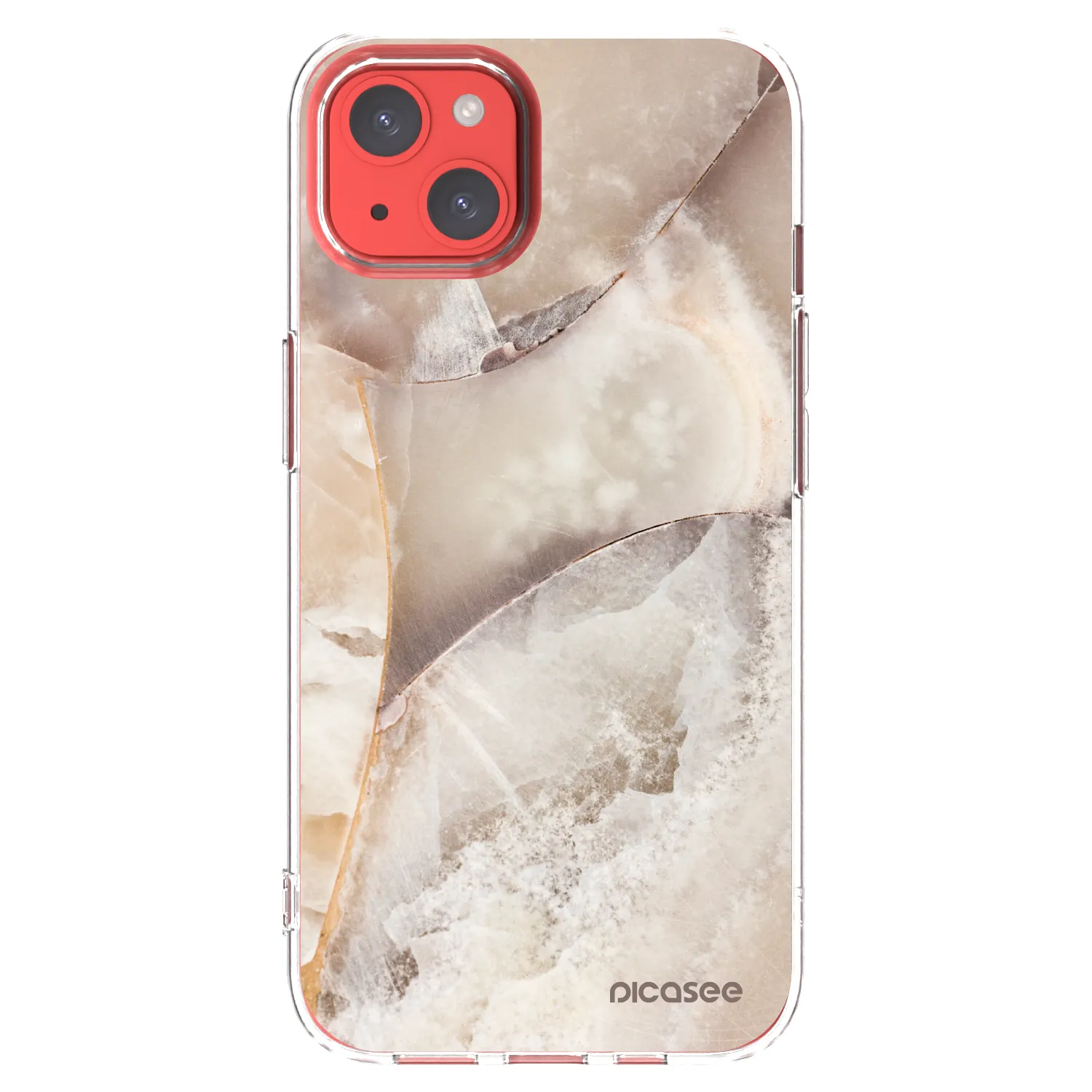 Picasee διαφανής θήκη σιλικόνης Apple iPhone 13 - Cream marble