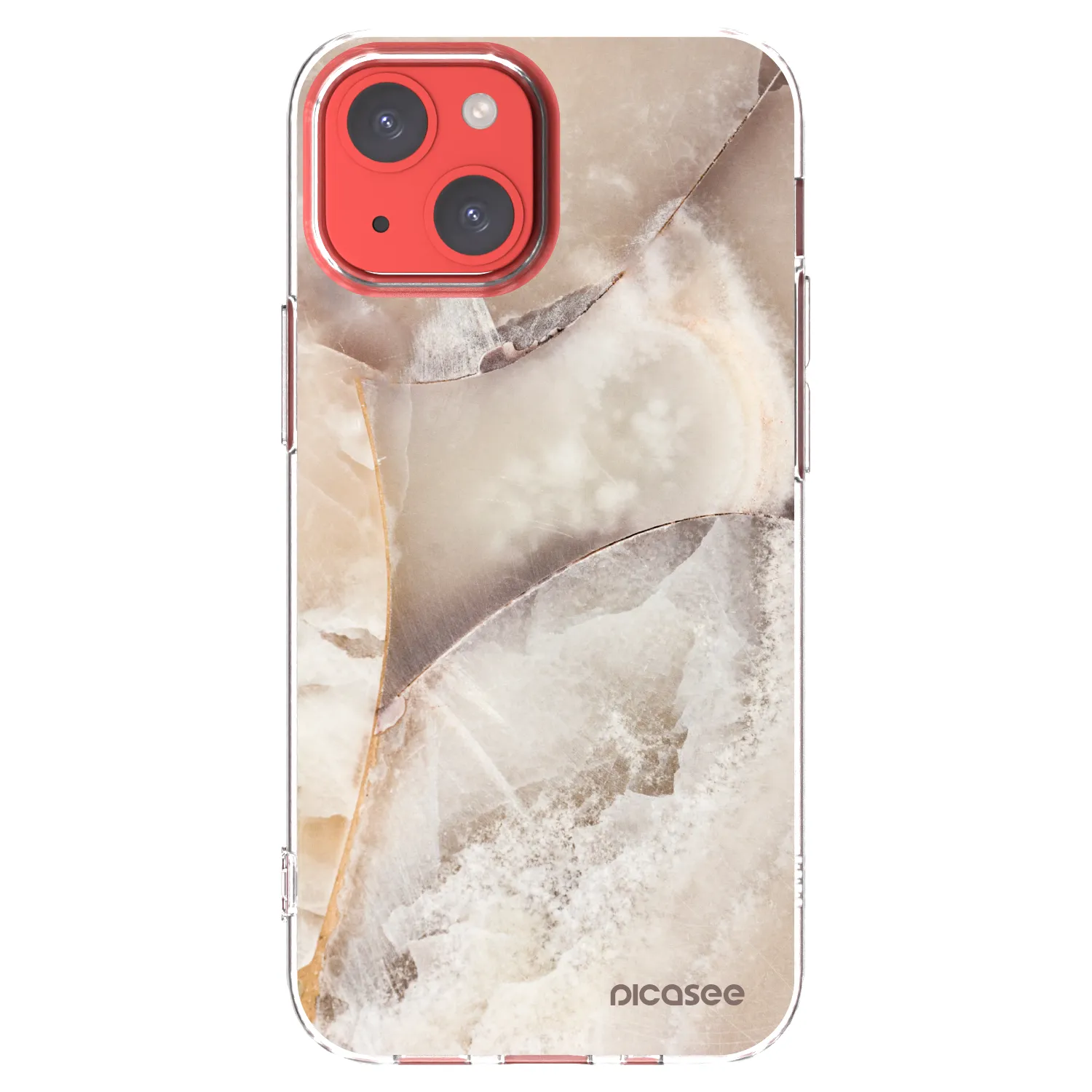 Picasee διαφανής θήκη σιλικόνης Apple iPhone 13 mini - Cream marble