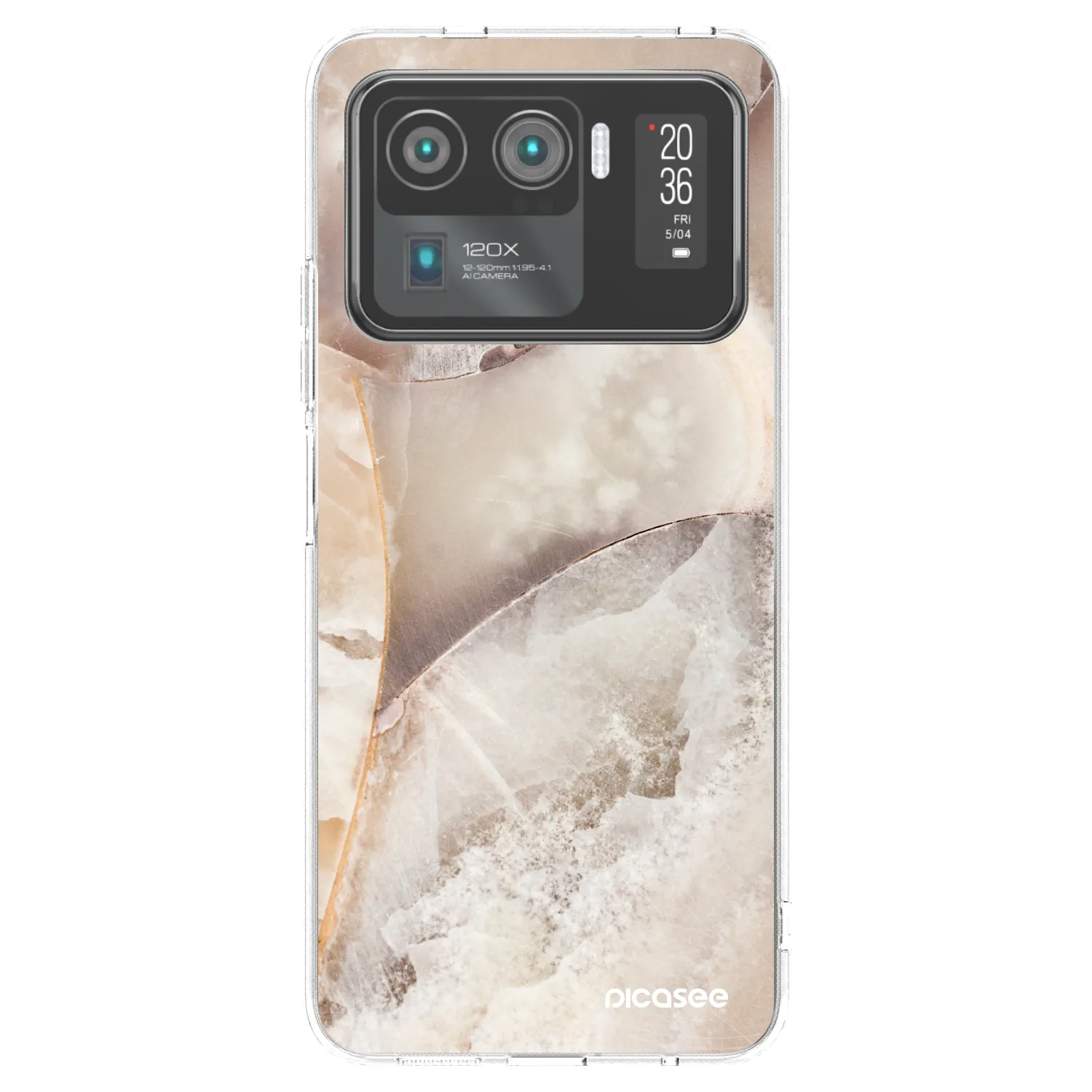 Picasee διαφανής θήκη σιλικόνης Xiaomi Mi 11 Ultra - Cream marble