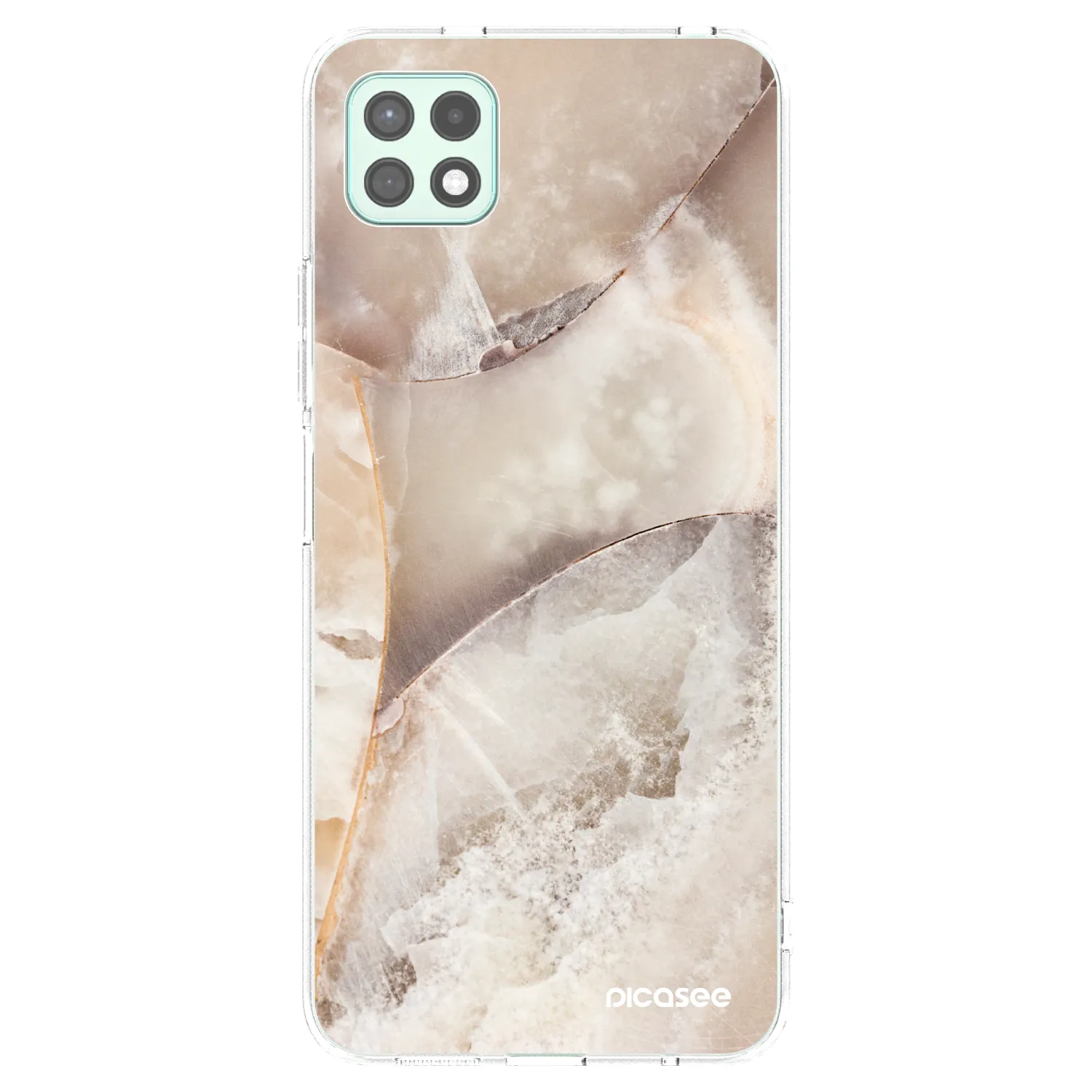 Picasee διαφανής θήκη σιλικόνης Samsung Galaxy A22 A226B 5G - Cream marble