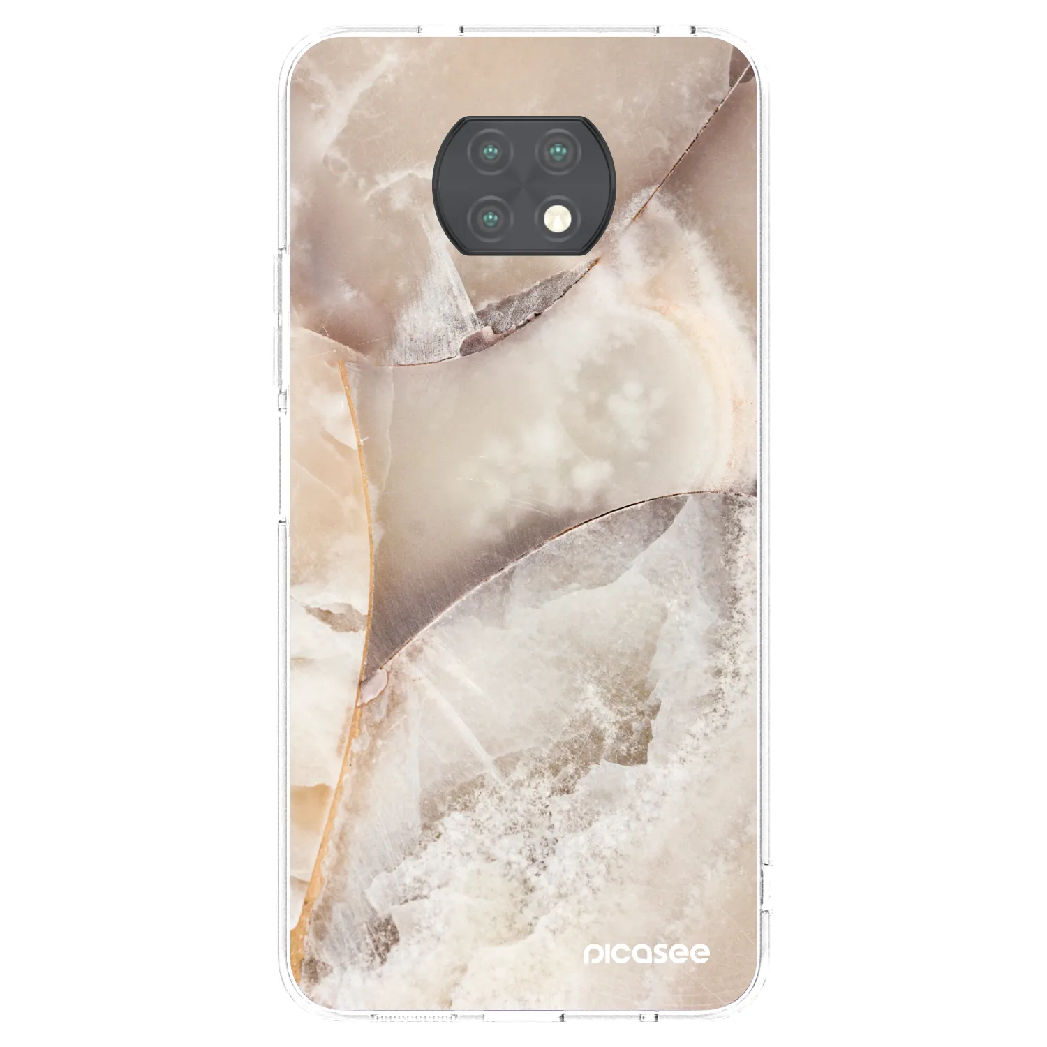Picasee διαφανής θήκη σιλικόνης Xiaomi Redmi Note 9T - Cream marble