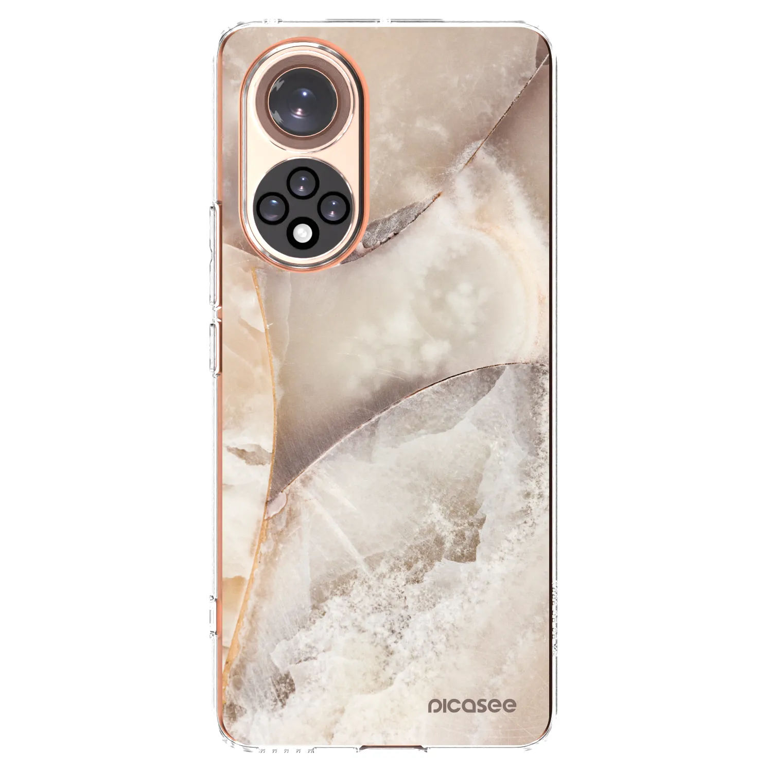 Picasee διαφανής θήκη σιλικόνης Honor 50 5G - Cream marble