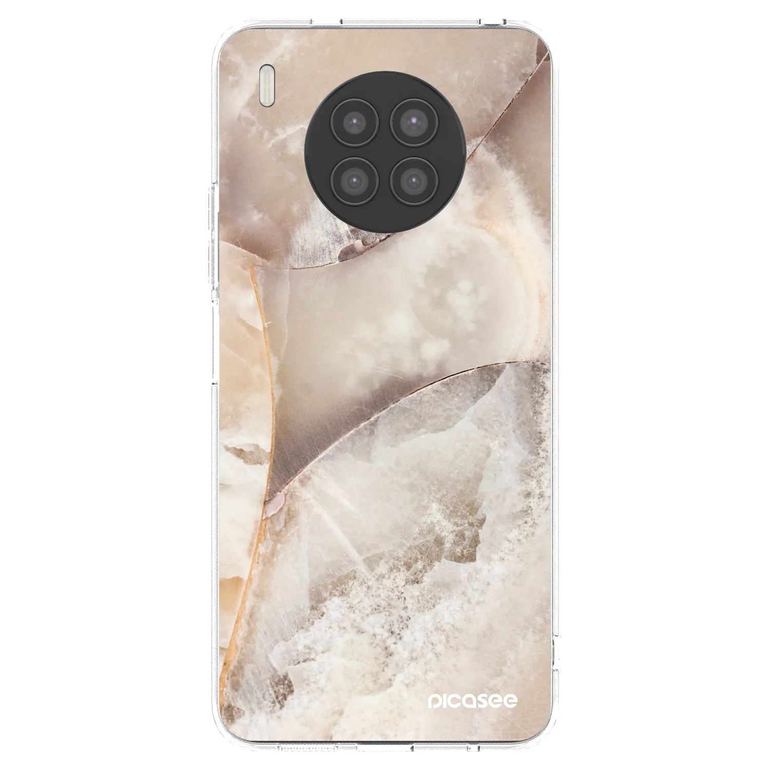 Picasee διαφανής θήκη σιλικόνης Huawei Nova 8i - Cream marble
