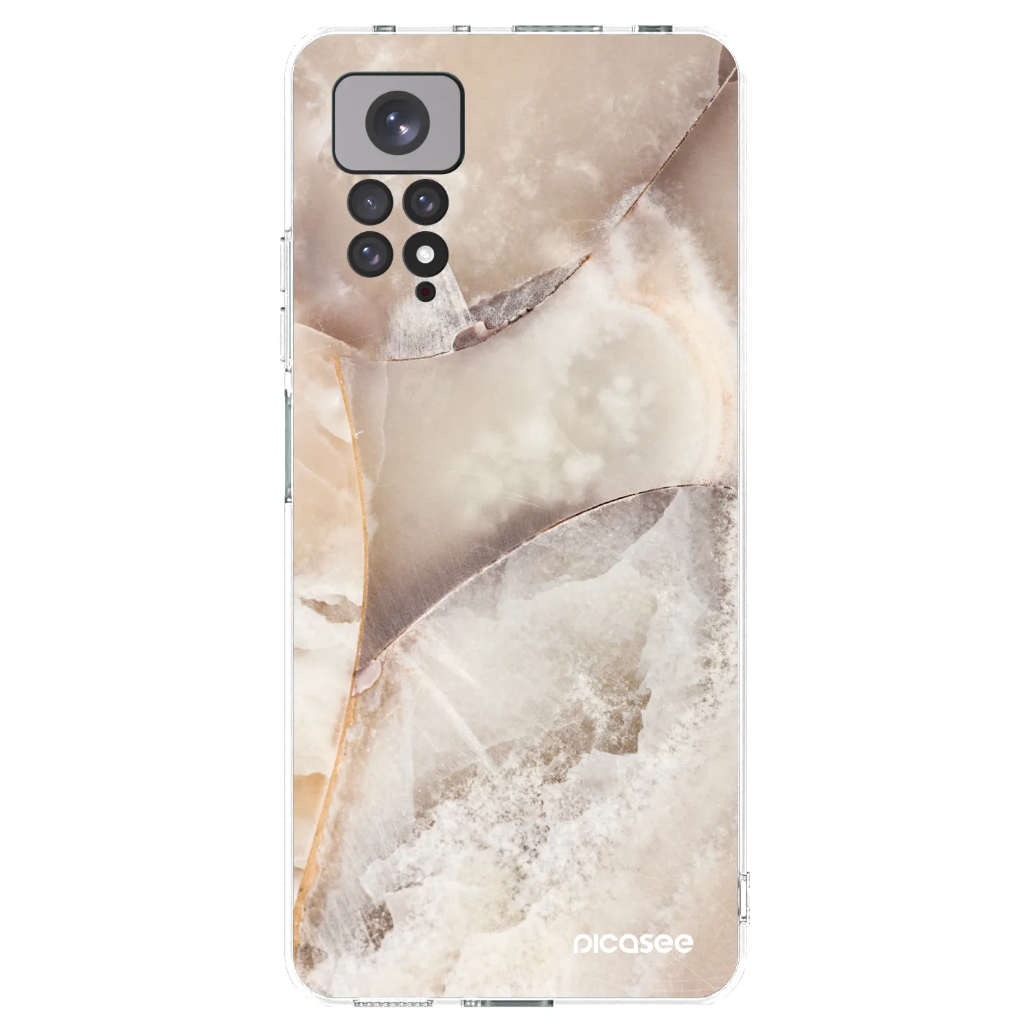 Picasee διαφανής θήκη σιλικόνης Xiaomi Redmi Note 11S 4G - Cream marble
