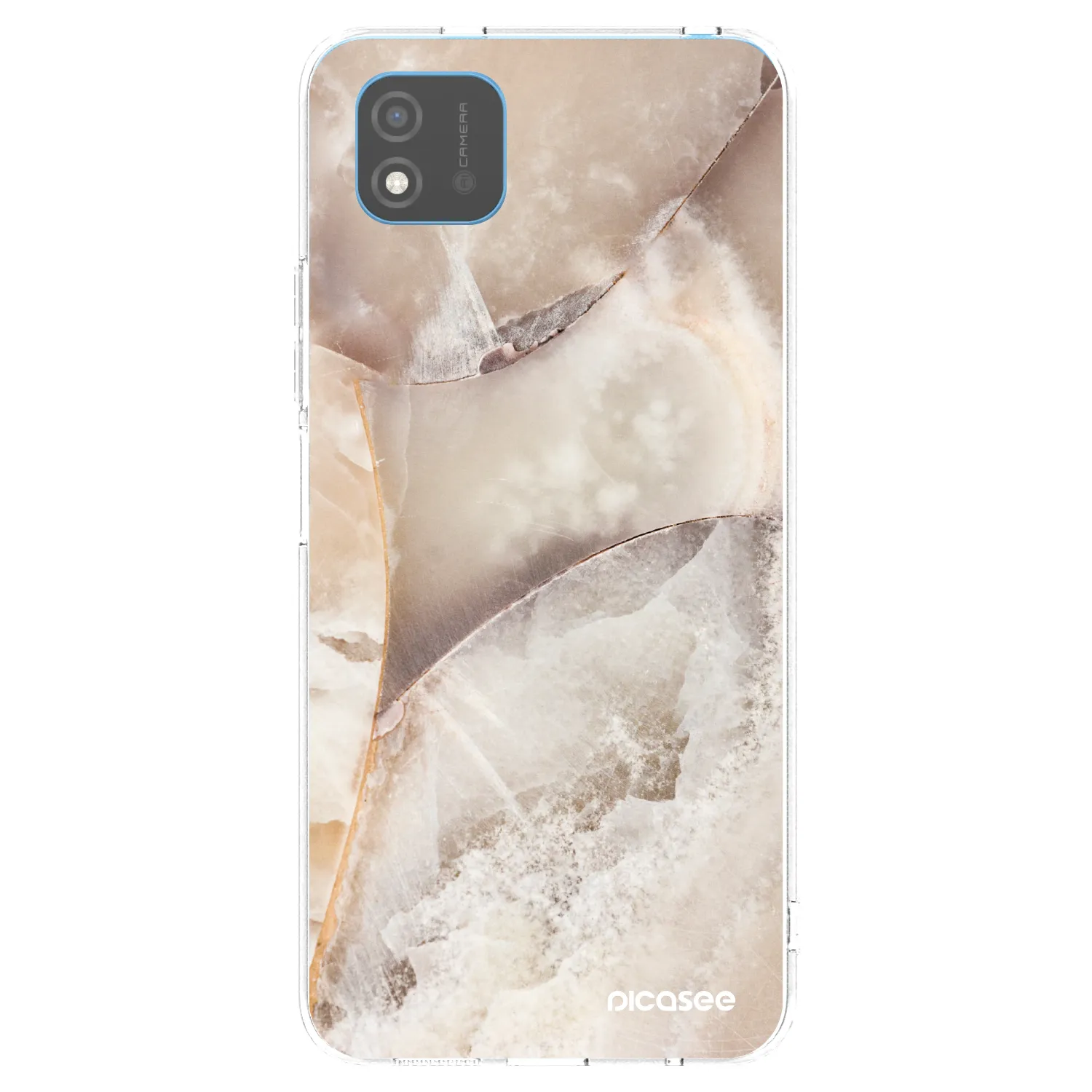 Picasee διαφανής θήκη σιλικόνης Realme C11 (2021) - Cream marble