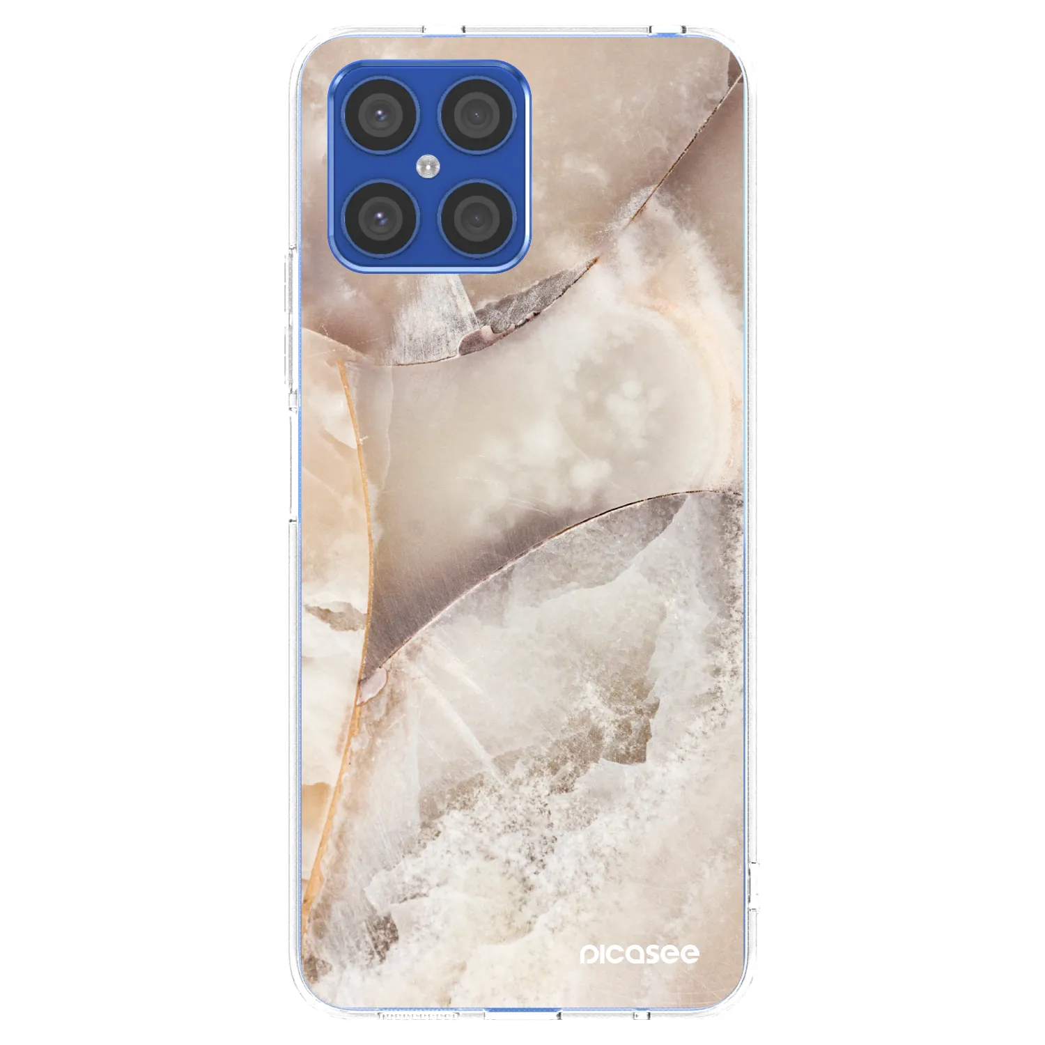 Picasee διαφανής θήκη σιλικόνης Honor X8 4G - Cream marble