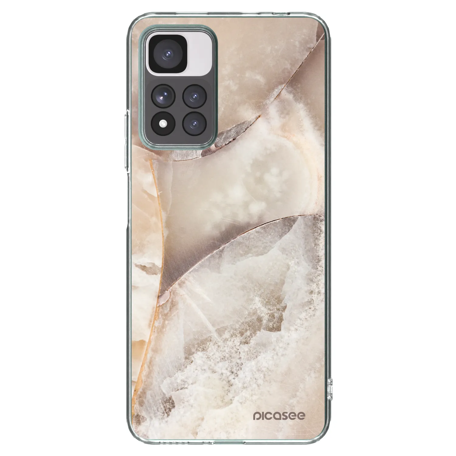Picasee διαφανής θήκη σιλικόνης Xiaomi Redmi Note 11 Pro+ 5G - Cream marble