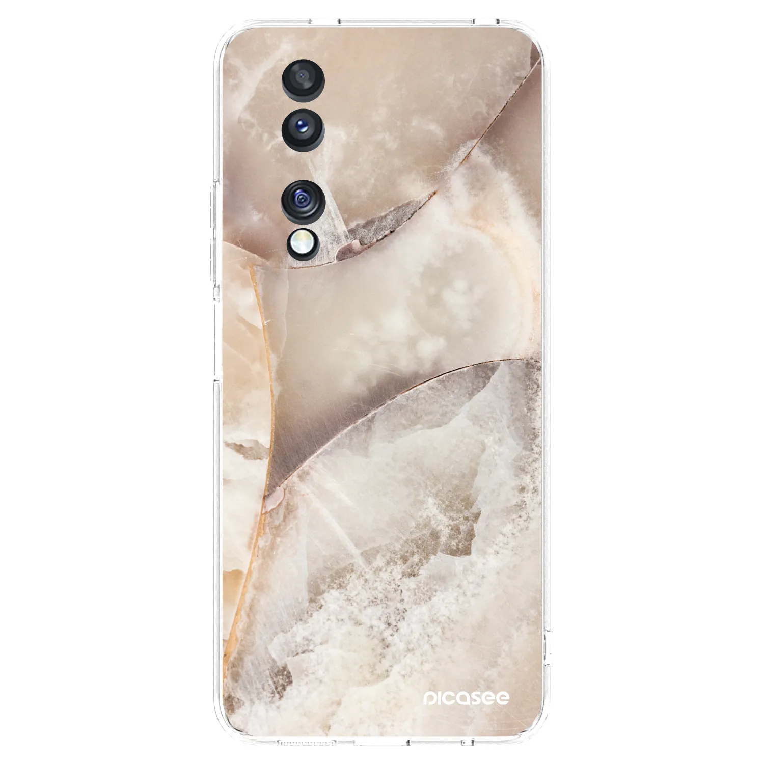 Picasee διαφανής θήκη σιλικόνης Honor 70 - Cream marble