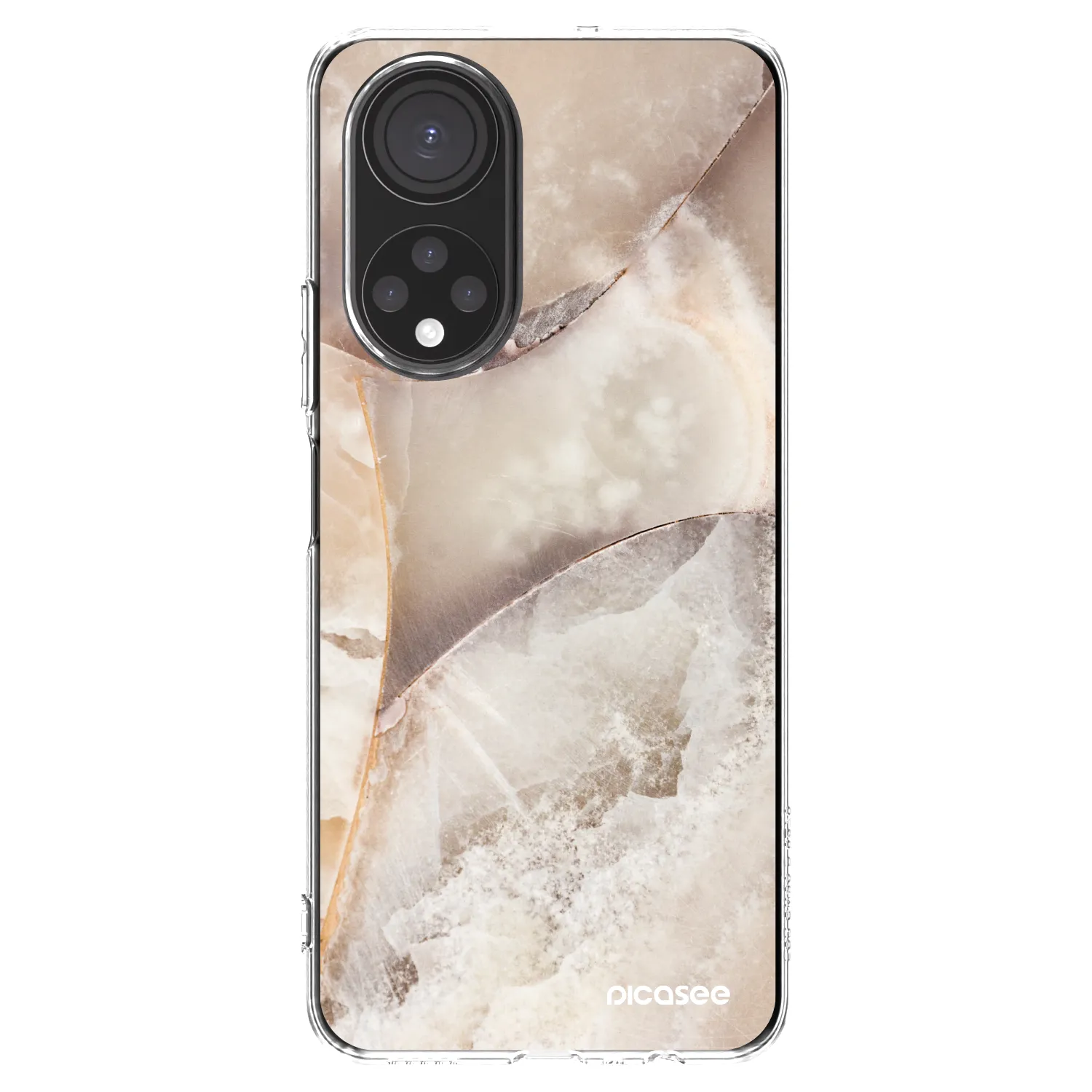 Picasee διαφανής θήκη σιλικόνης Honor X7 - Cream marble