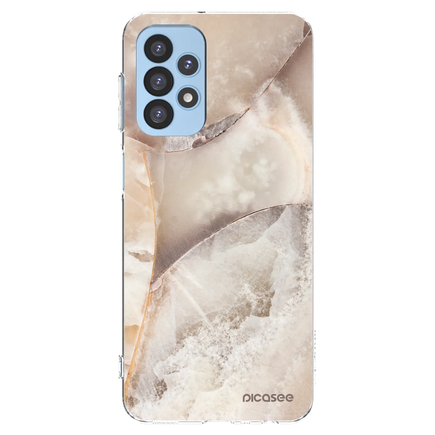 Picasee διαφανής θήκη σιλικόνης Samsung Galaxy A23 A235F 4G - Cream marble