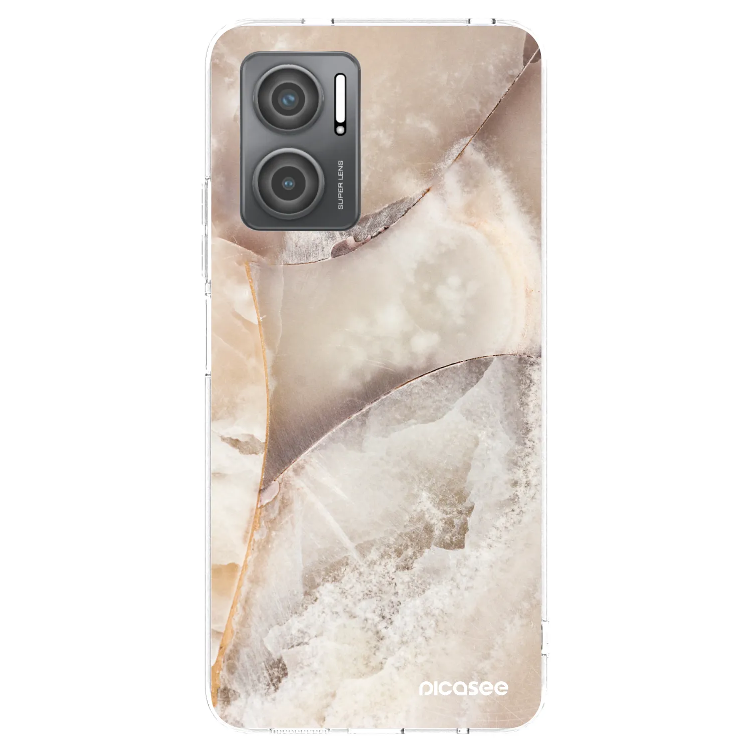 Picasee διαφανής θήκη σιλικόνης Xiaomi Redmi 10 5G - Cream marble