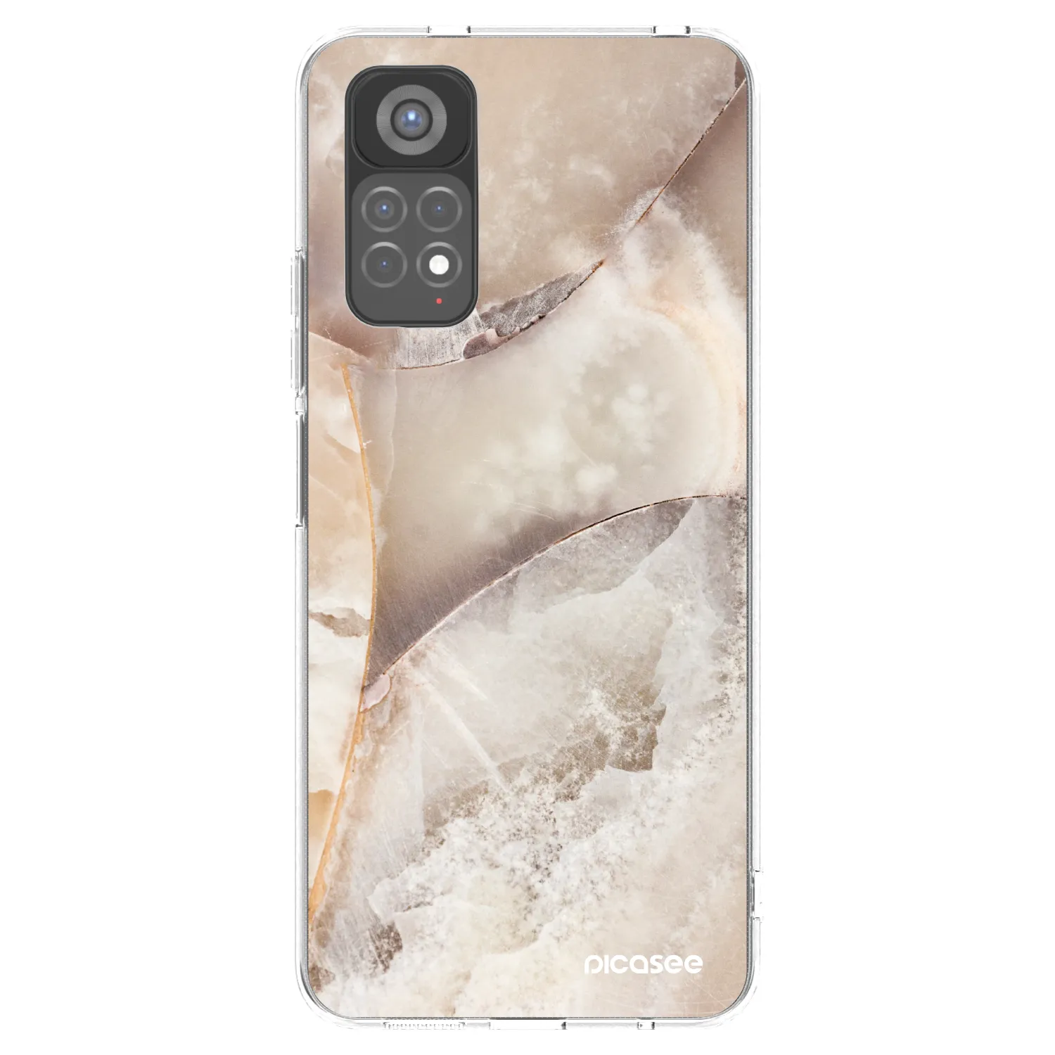 Picasee διαφανής θήκη σιλικόνης Xiaomi Redmi Note 11S 5G - Cream marble