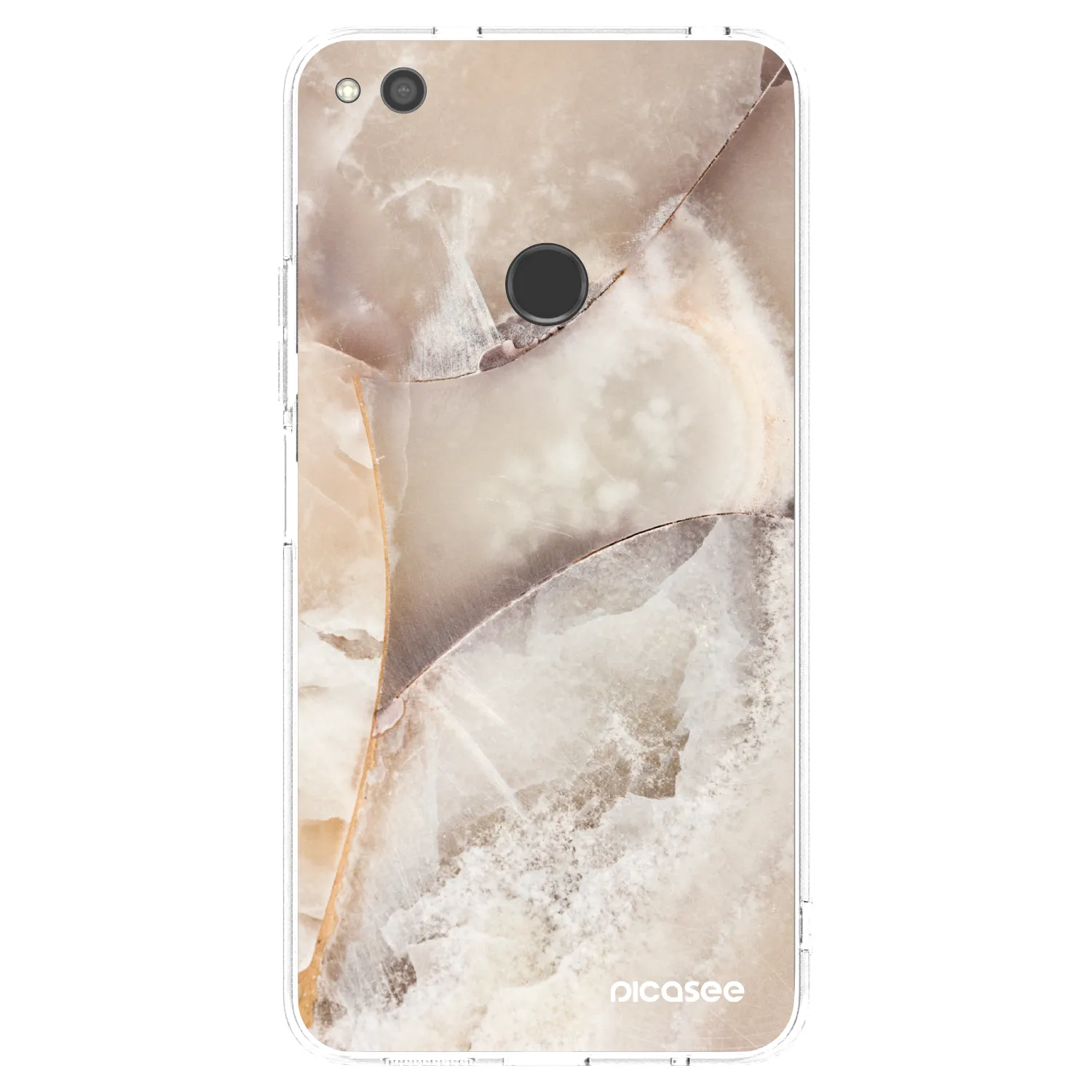 Picasee διαφανής θήκη σιλικόνης Huawei P9 Lite 2017 - Cream marble