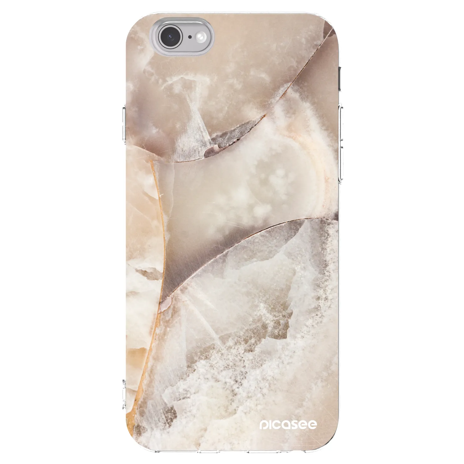 Picasee διαφανής θήκη σιλικόνης Apple iPhone 6/6S - Cream marble