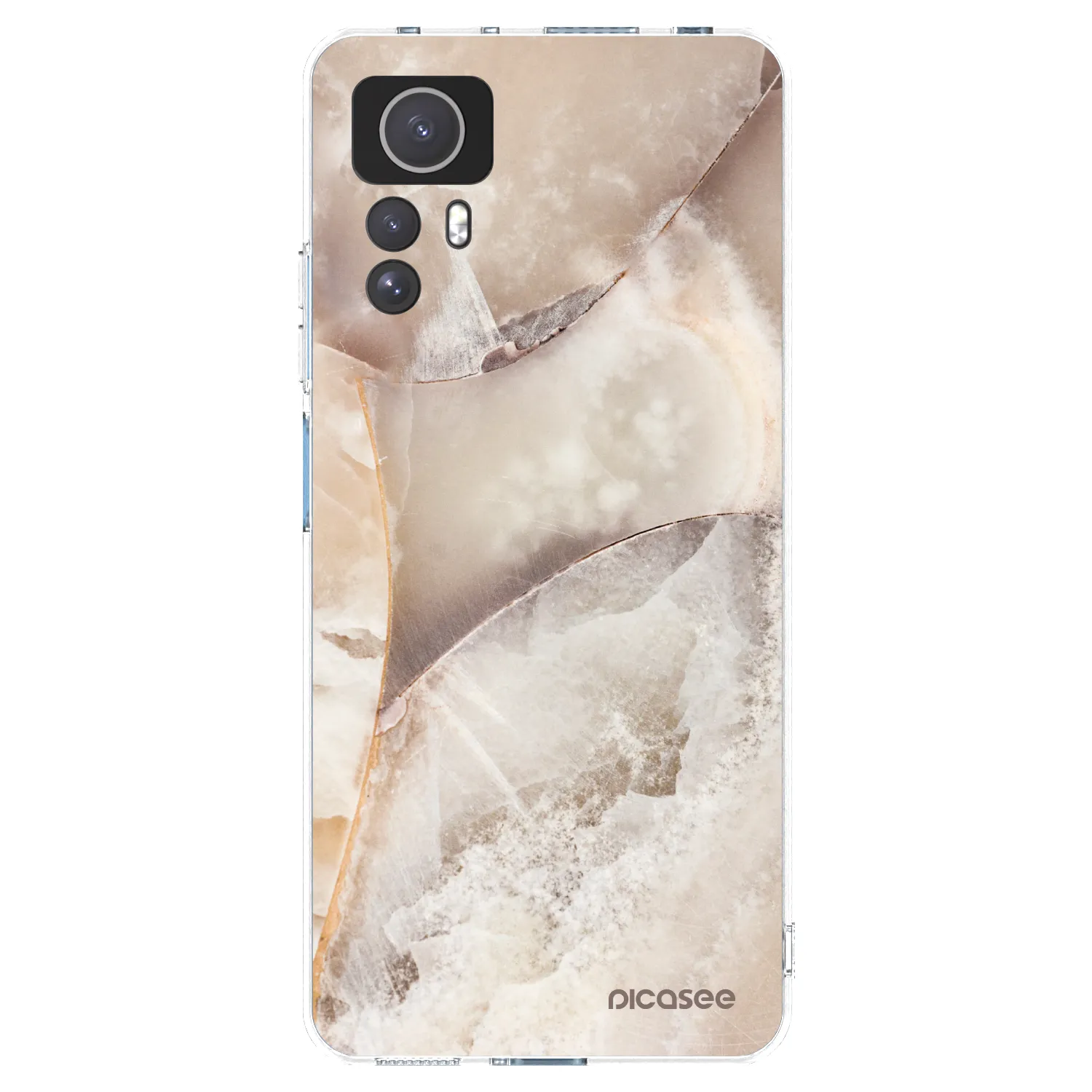 Picasee διαφανής θήκη σιλικόνης Xiaomi Redmi Note 12S - Cream marble