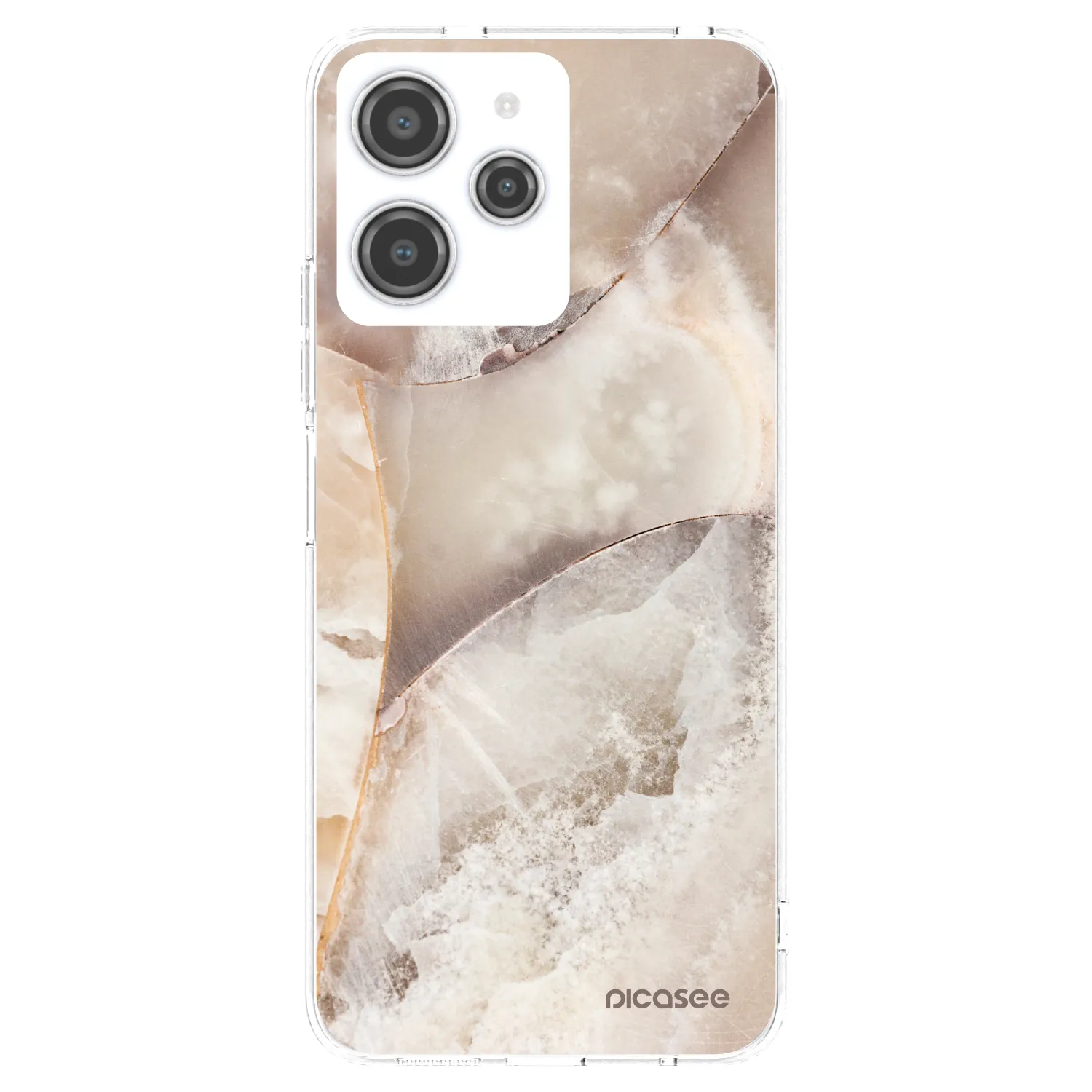 Picasee διαφανής θήκη σιλικόνης Xiaomi Redmi 12 4G - Cream marble