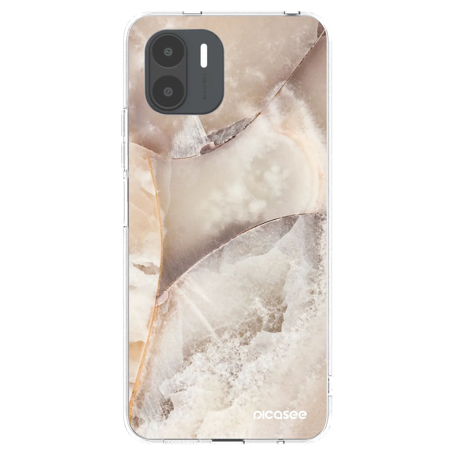 Picasee διαφανής θήκη σιλικόνης Xiaomi Redmi A2 - Cream marble