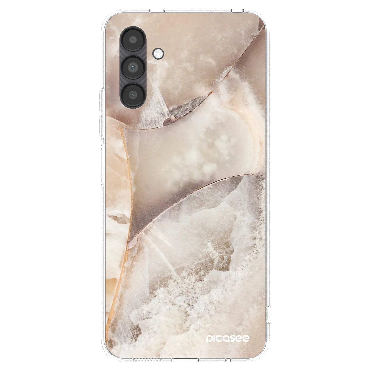 Picasee διαφανής θήκη σιλικόνης Samsung Galaxy A04s A047F - Cream marble