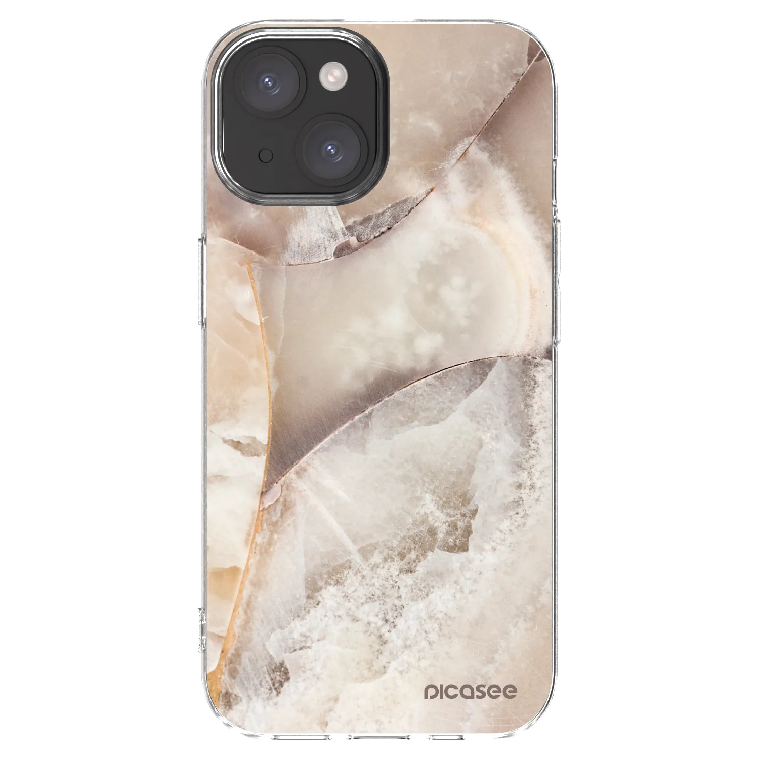 Picasee διαφανής θήκη σιλικόνης Apple iPhone 15 - Cream marble