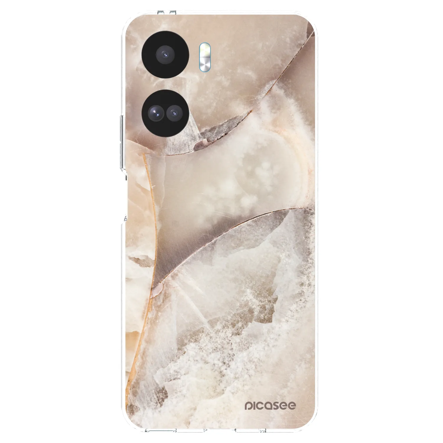 Picasee διαφανής θήκη σιλικόνης Honor 90 Lite 5G - Cream marble
