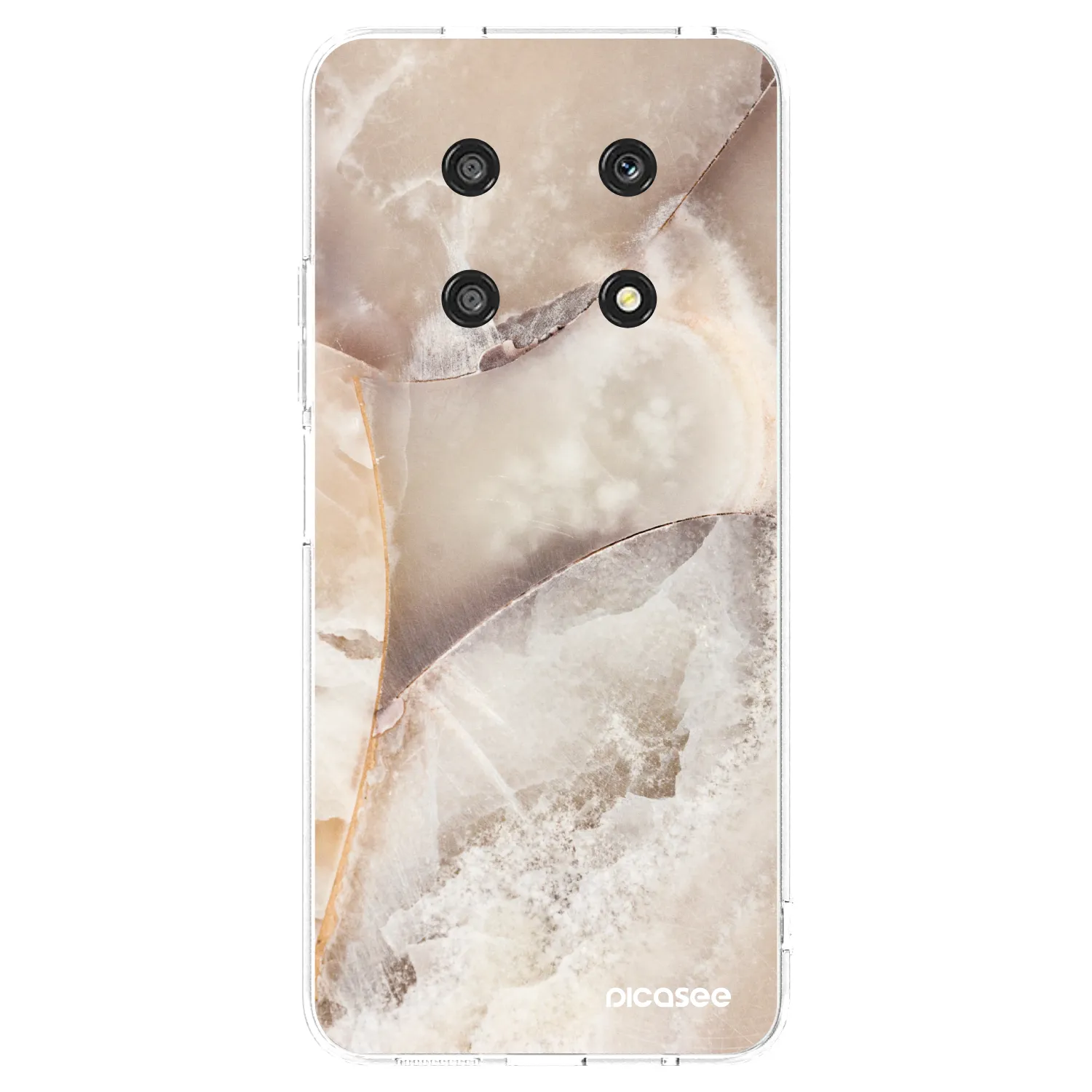 Picasee διαφανής θήκη σιλικόνης Honor Magic4 Lite 5G - Cream marble