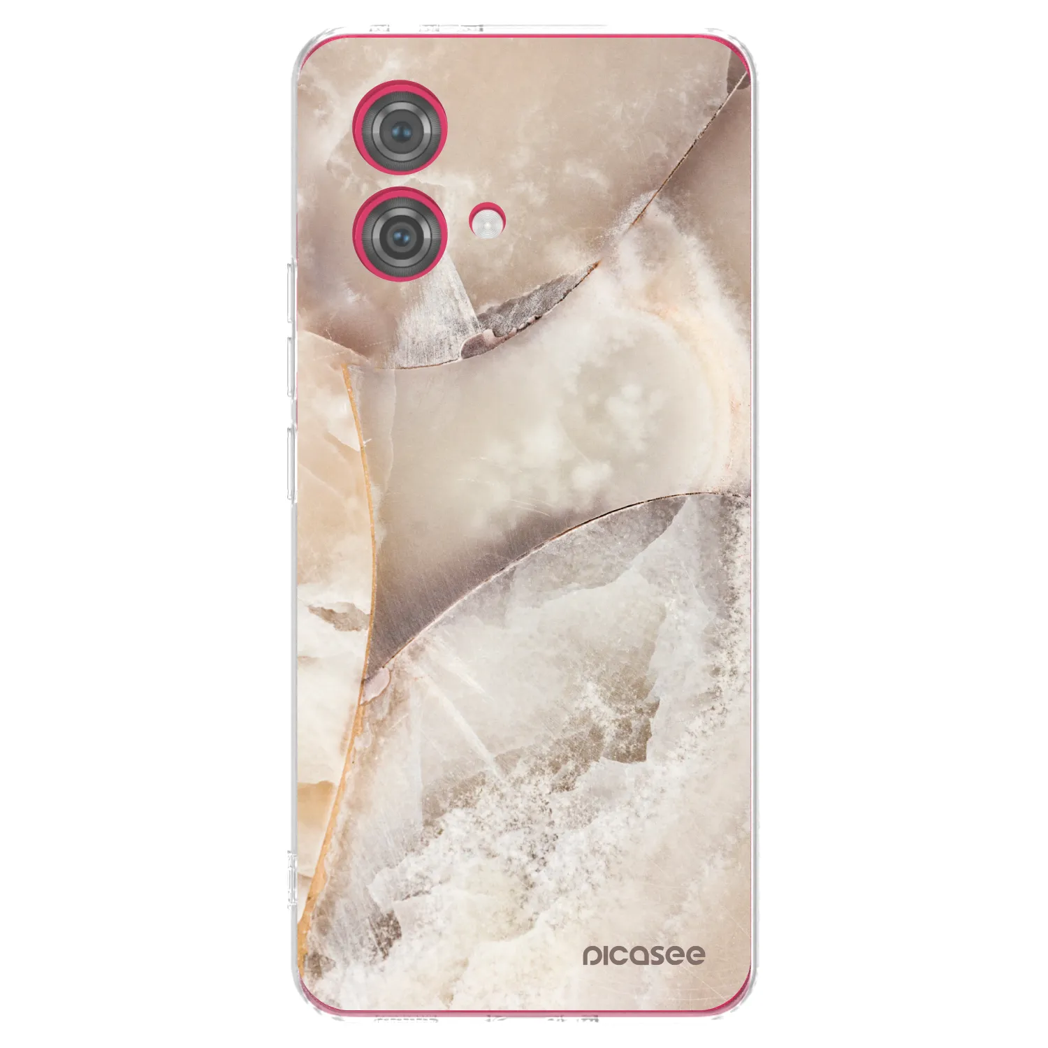 Picasee διαφανής θήκη σιλικόνης Motorola Moto G84 5G - Cream marble