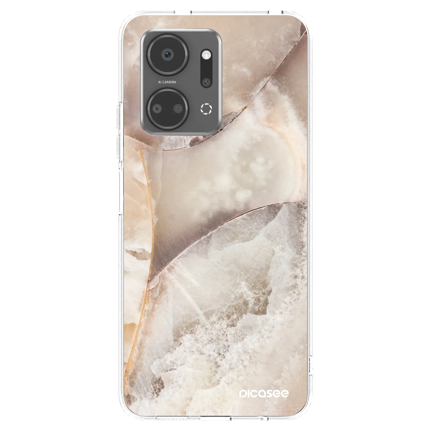 Picasee διαφανής θήκη σιλικόνης Honor X7a - Cream marble