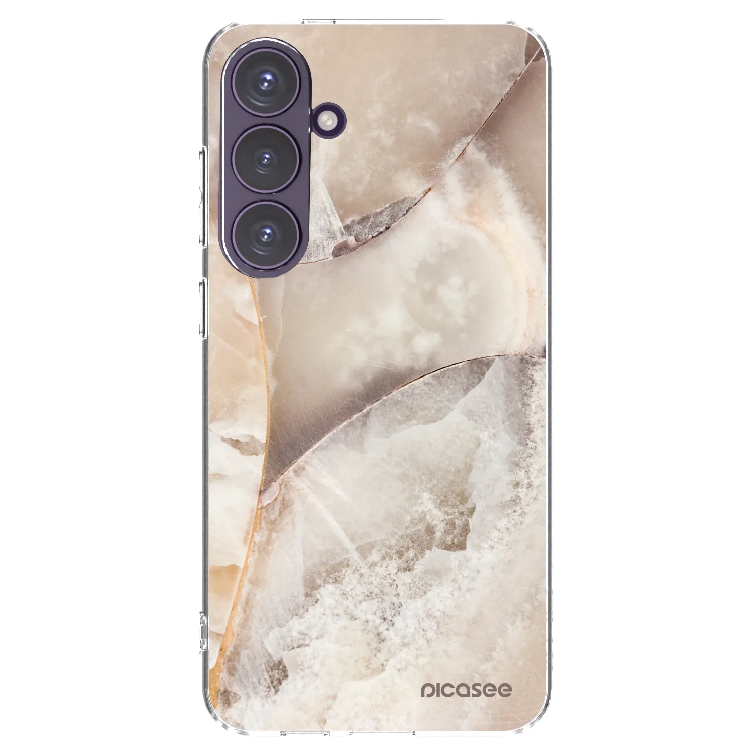 Picasee διαφανής θήκη σιλικόνης Samsung Galaxy S24+ S926B 5G - Cream marble