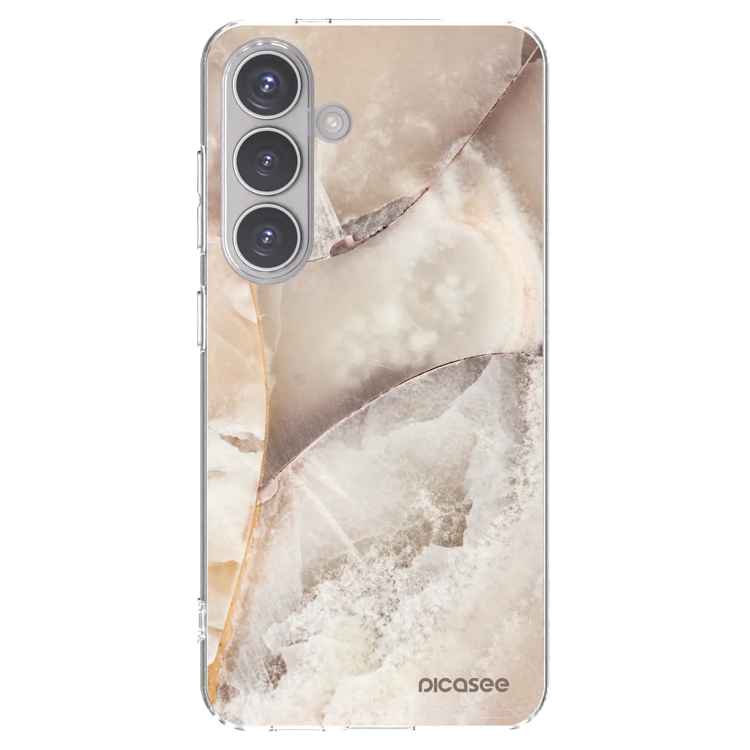 Picasee διαφανής θήκη σιλικόνης Samsung Galaxy S24 S921B 5G - Cream marble