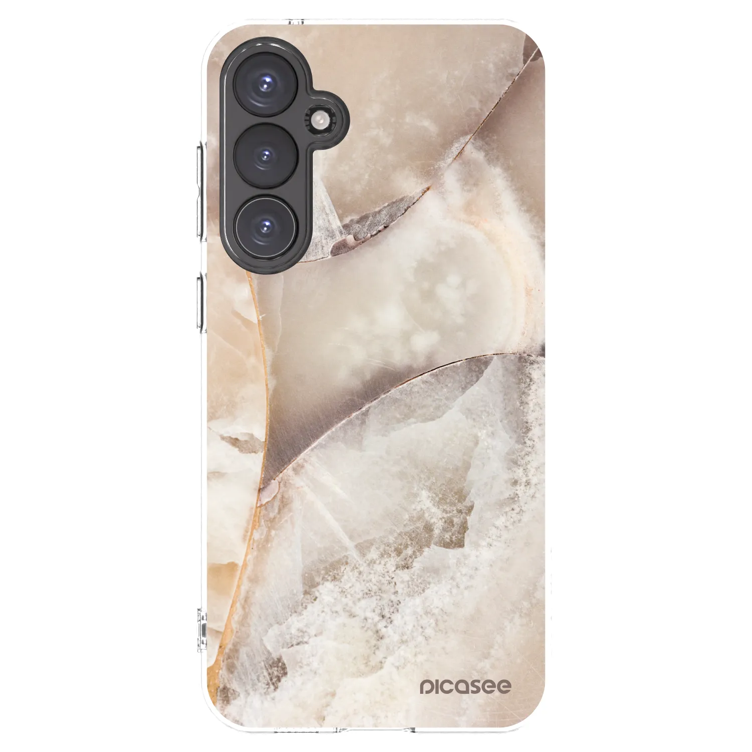 Picasee διαφανής θήκη σιλικόνης Samsung Galaxy S23 FE S711B - Cream marble
