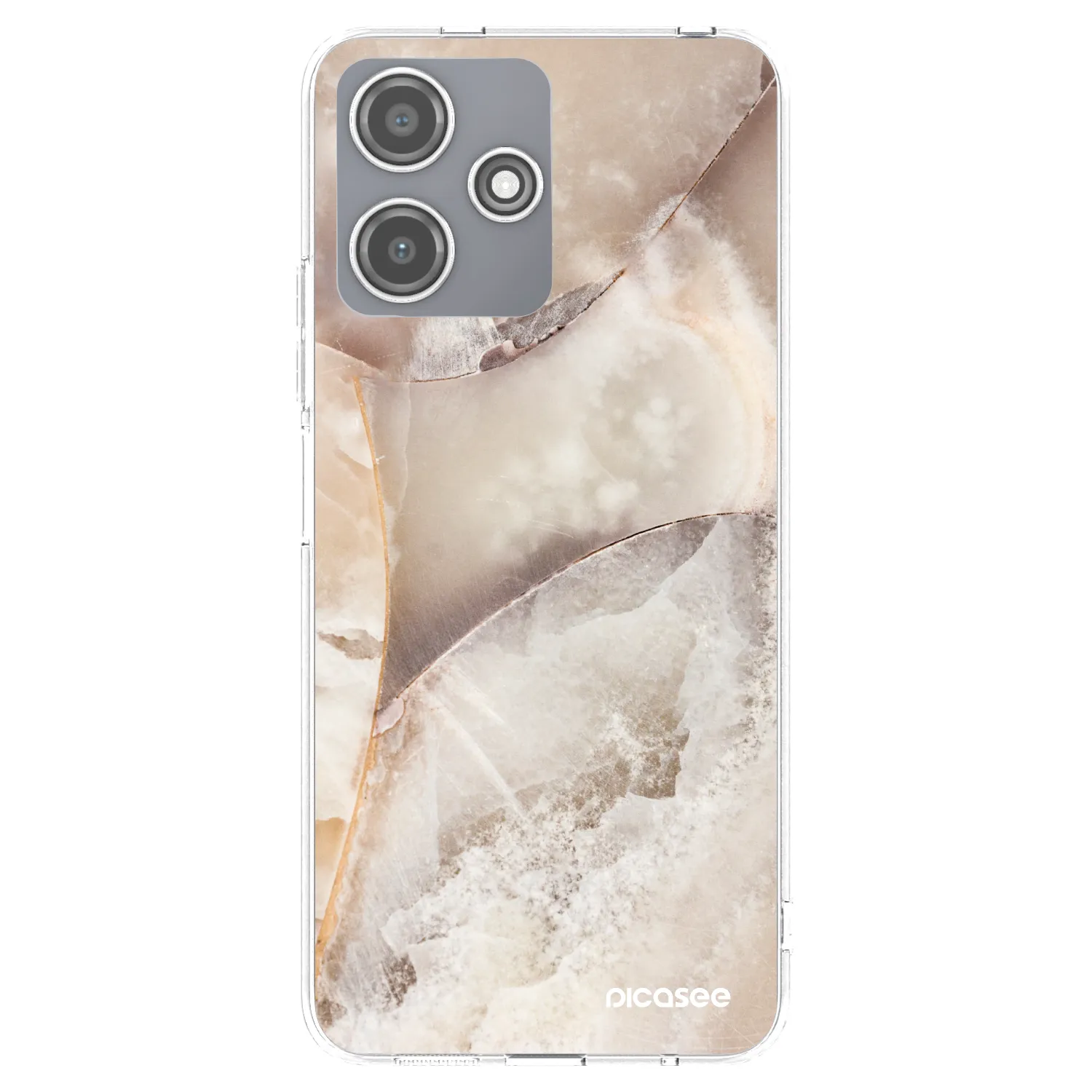 Picasee διαφανής θήκη σιλικόνης Xiaomi Redmi 12 5G - Cream marble