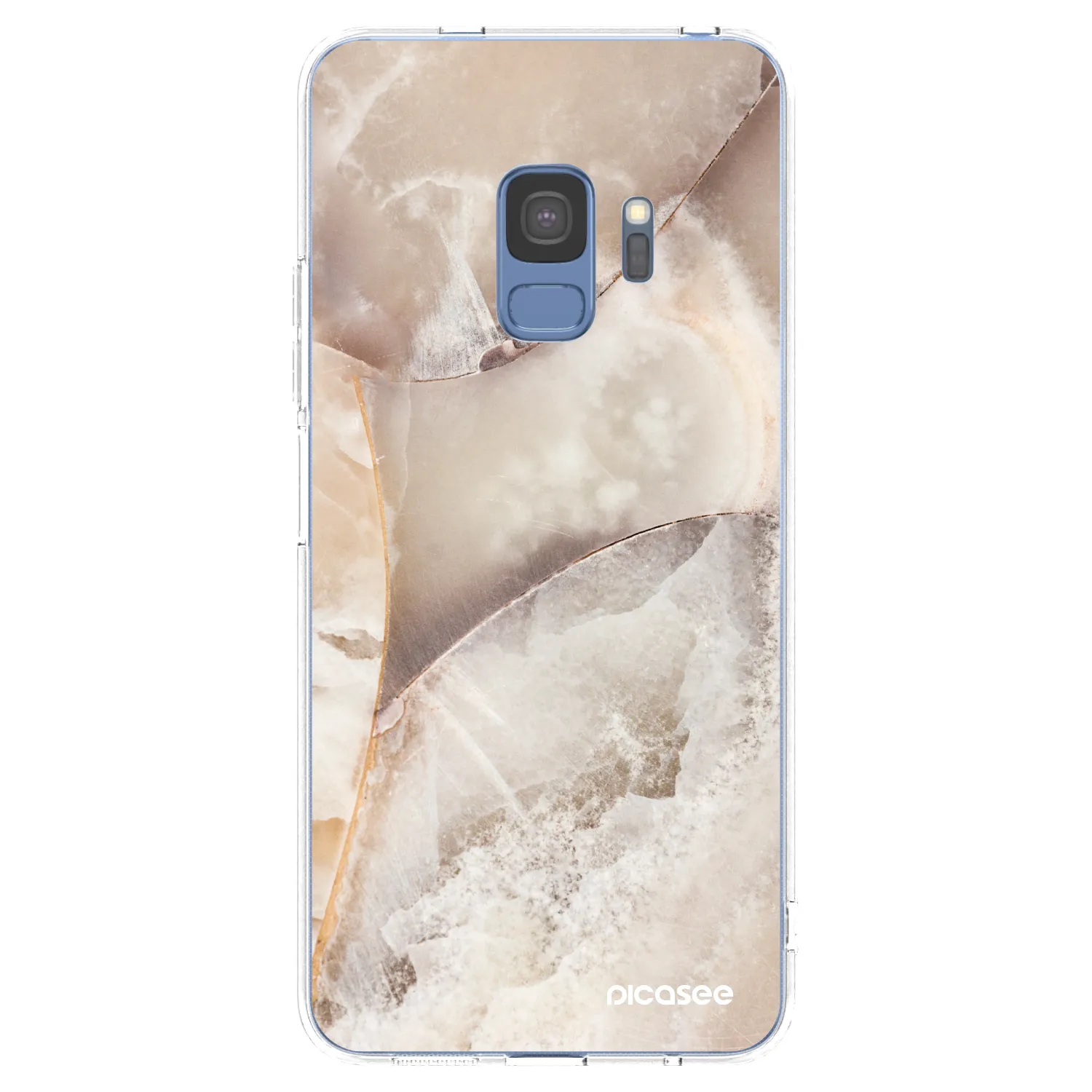 Picasee διαφανής θήκη σιλικόνης Samsung Galaxy S9 G960F - Cream marble
