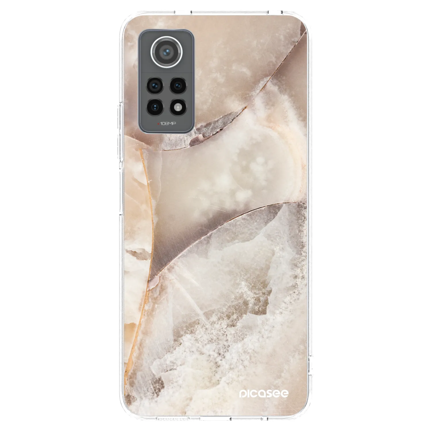 Picasee διαφανής θήκη σιλικόνης Xiaomi Redmi Note 12 Pro 4G - Cream marble